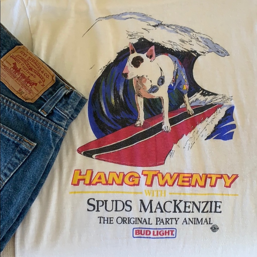 Vintage Bud-Light Spuds Mackenzie T-Shirt